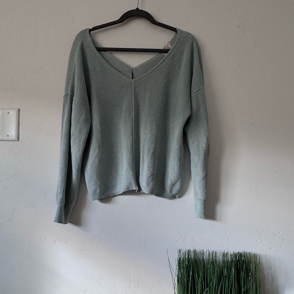 Hippie Rose Mint Green Knit Sweater